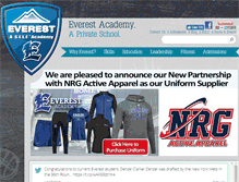 Tablet Screenshot of everestacademies.com